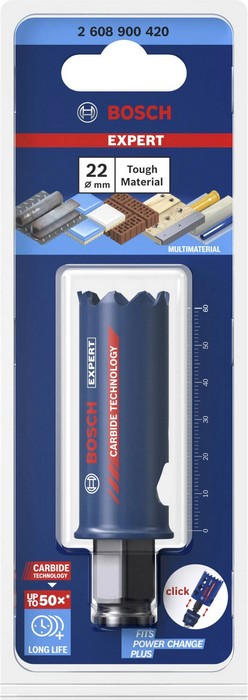 Piła otwornica z węglików expert tough material 22mm