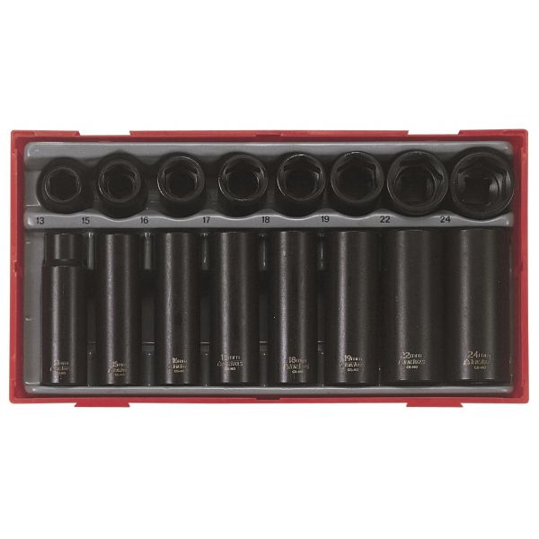 Zestaw nasadek z chwytem kwadratowym  1/2''TT9116N, 23EL.