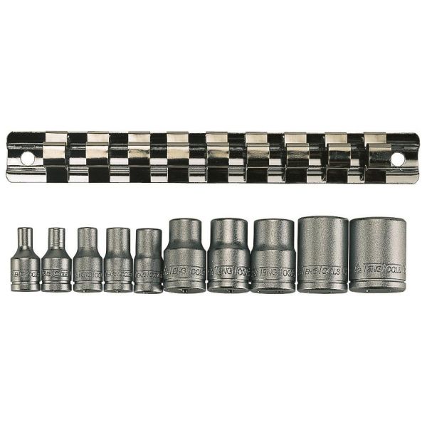 Zestaw nasadek torx 1/4'' i 3/8''M3814, 10EL.+LISTWA