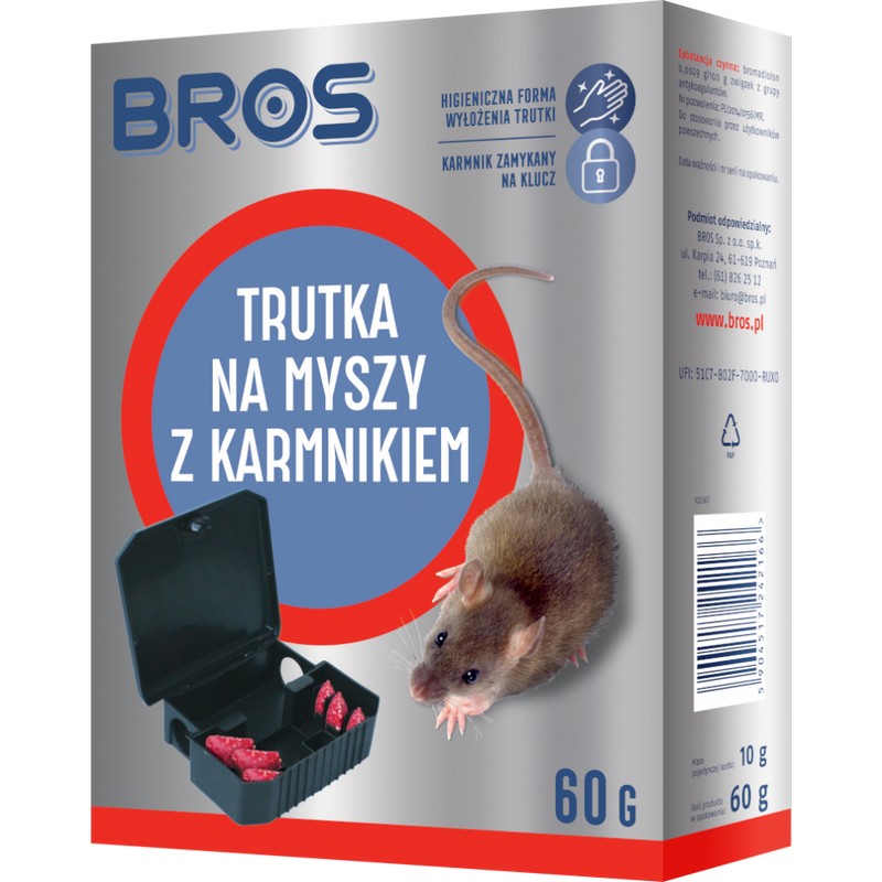 Karmnik z trutką na myszy