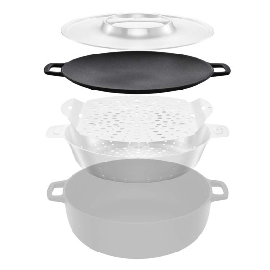 Talerz żeliwny grill chef