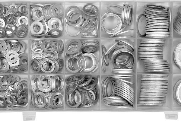 Zestaw podkładek aluminiowych 450 szt. MIX rozmiarów