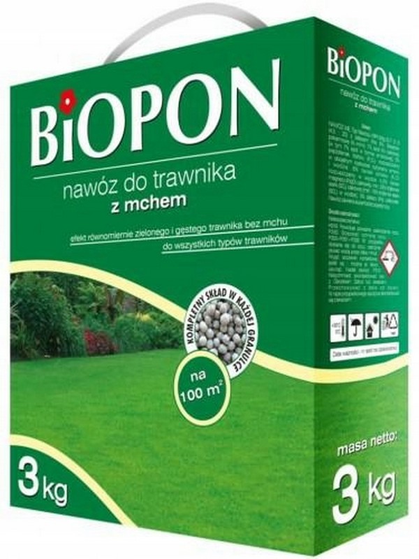 Nawóz - do . trawnika z mchem 3 kg