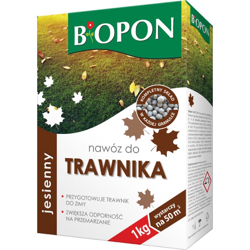 Nawóz - jesienny do trawnika granulat karton 1 kg
