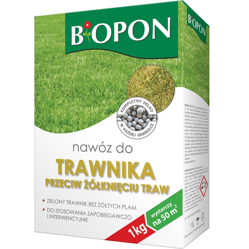 Nawóz - do trawnika przeciw żółknięciu 1 kg