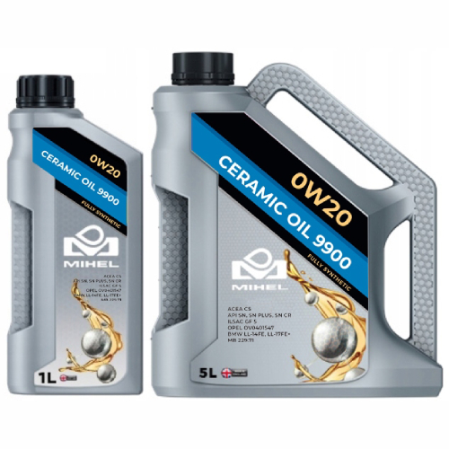 Mihel olej ceramiczny 9900 0W20 5L.