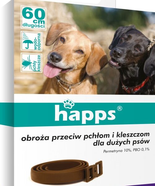 Obroża dla dużych psów happs, do zwalczania pasożytów