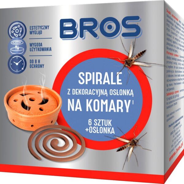 Spirale.na komary z dekoracyjną osłoną 6SZTU.