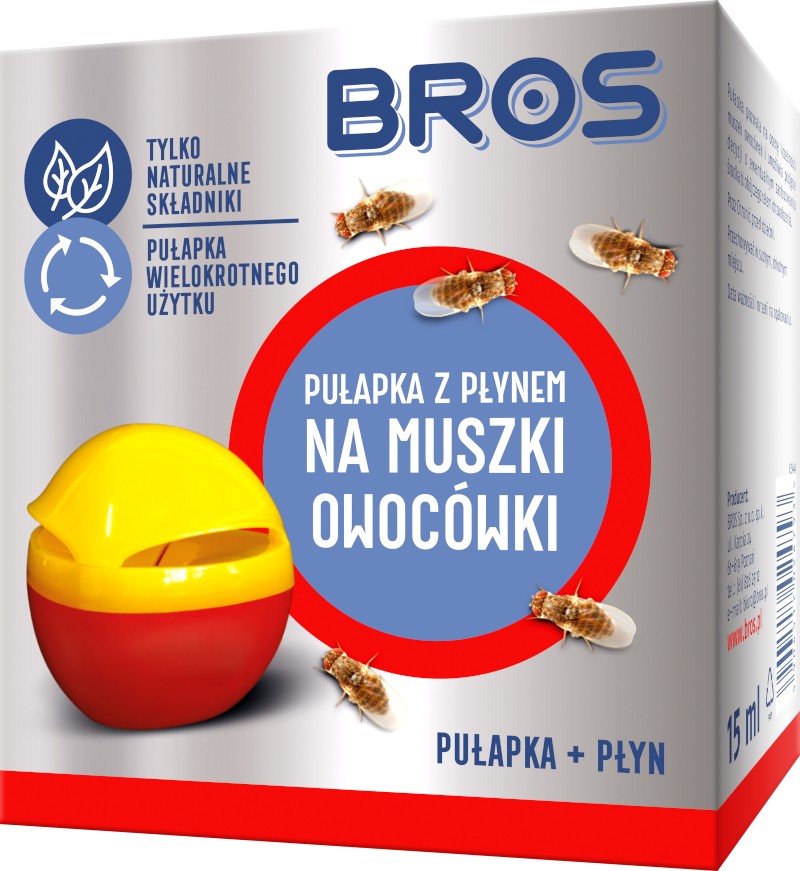 Pułapka z płynem na muszki owocówki