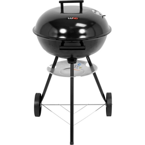 Grill węglowy okrągły z pokrywą, 41cm