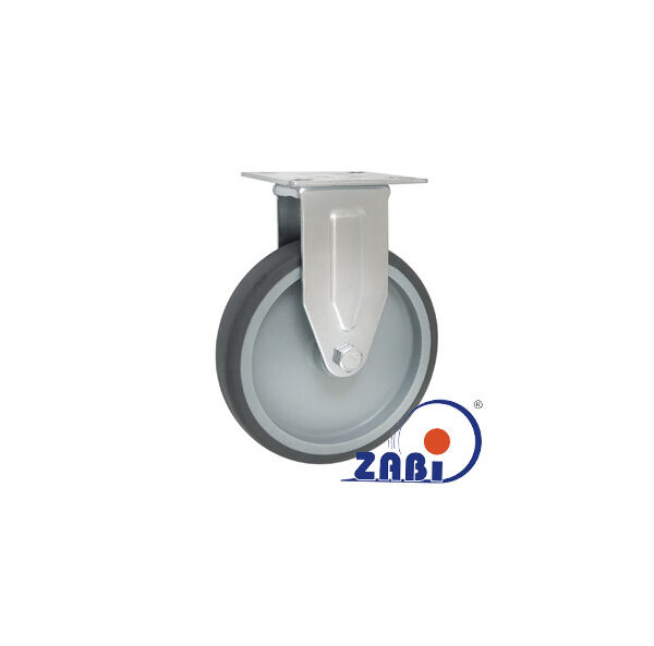 Koło meblowe tworzywo+guma 125mm obudowa stała M23T