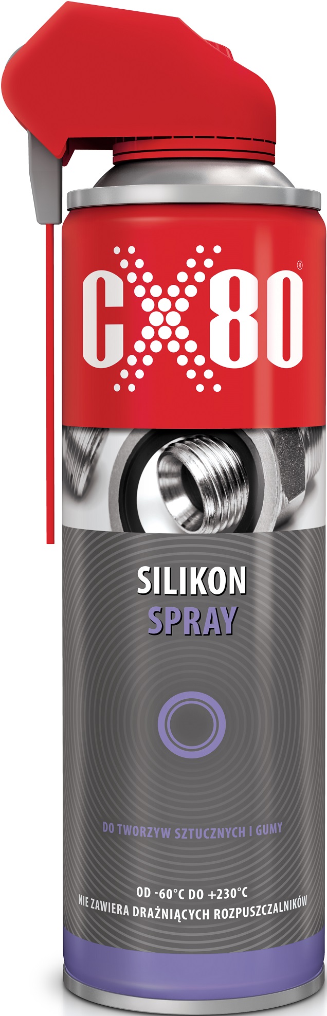 Silkon do tworzyw sztucznych i gumy DUO spray NSF H1 500ml
