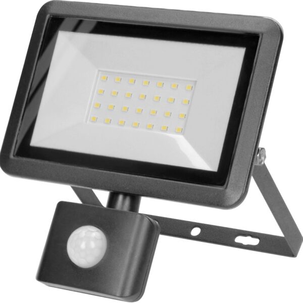 Naświetlacz LED z PIR 30W 2400LM IP44 4000K