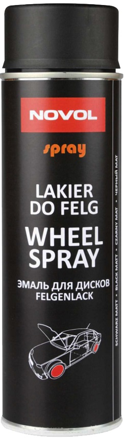 Lakier do felg czarny MAT 500 ml