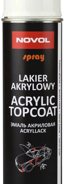 Spray acryl topcoat biały połysk 500 ml