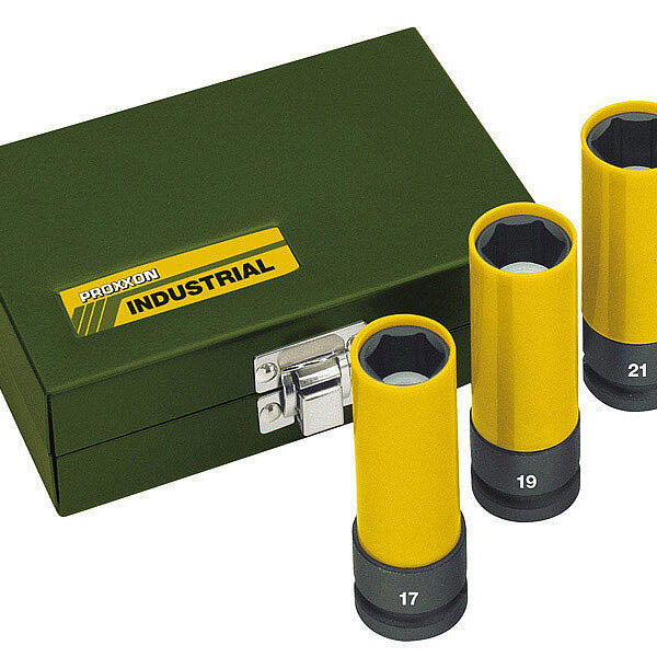Zestaw nasadek 1/2'' udarowych, 17,19,21mm,  3CZ.