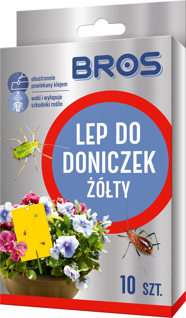 Lep do doniczek żółty 10szt