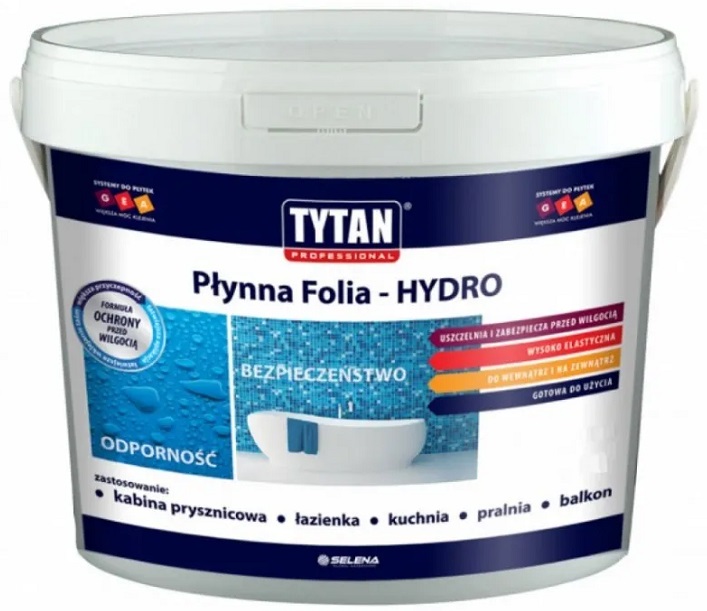 Płynna folia hydro Tytan 12kg szary