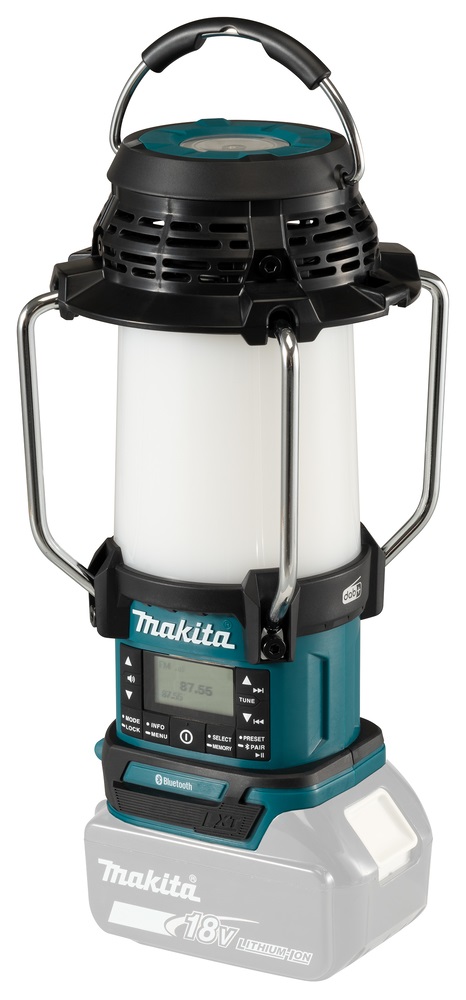 Odbiornik radiowy z lampą i latarką 18V am/fm/dab bluetooth