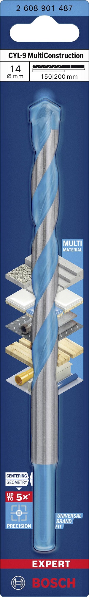 Wiertło expert multiconstruction CYL-9 14*150*200mm