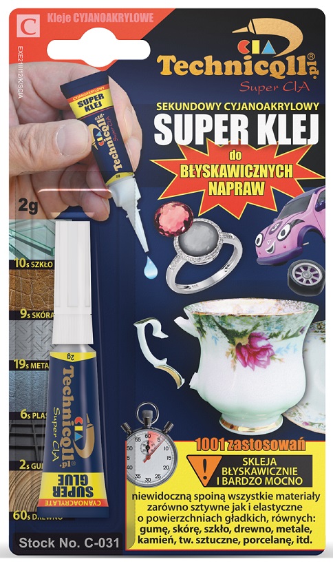 Klej sekundowy super klej 2g