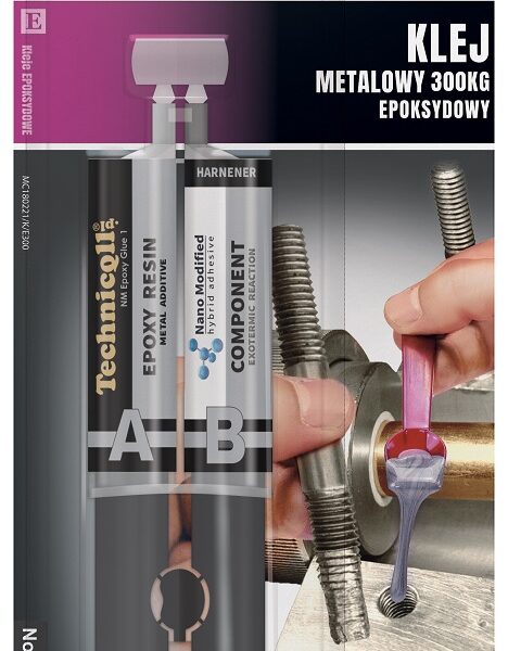 Klej epoksydowy metalowy 300kg 2*12ml