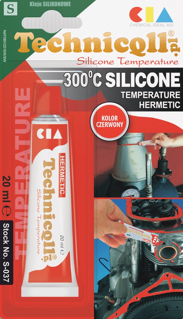 Silikon wysokotemperaturowy czerwony 20ml