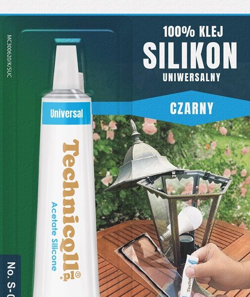 Klej silikon uniwersalny czarny 20ml