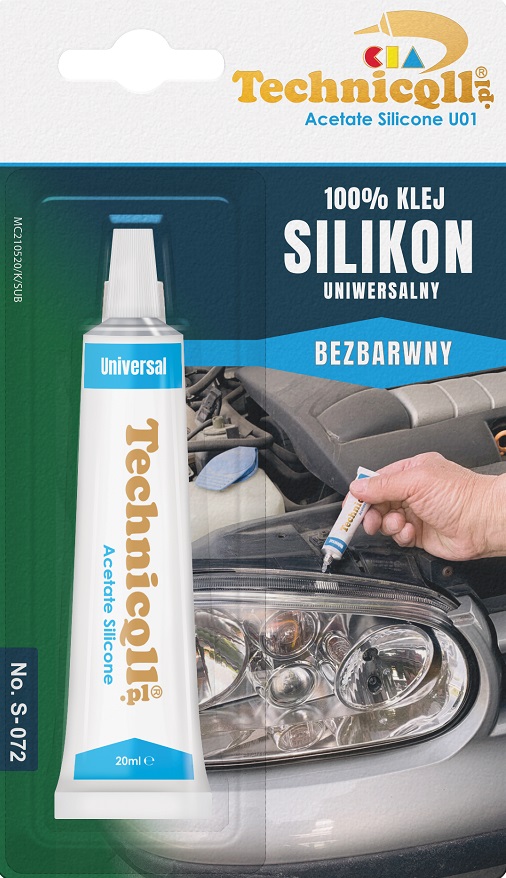 Klej silikon uniwersalny bezbarwny 20ml