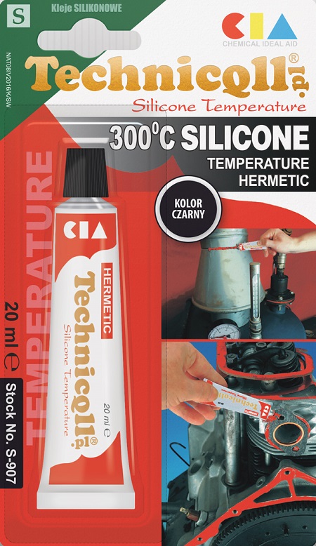 Silikon wysokotemperaturowy czarny 20ml