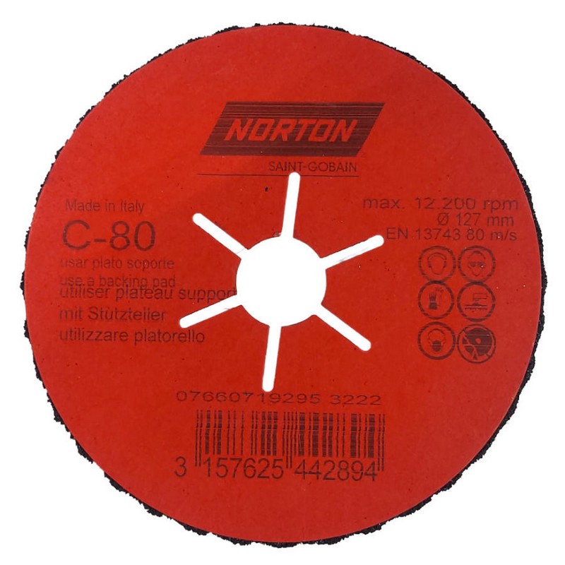 Krążek półelastyczny Norton CP flex 127mm P.80