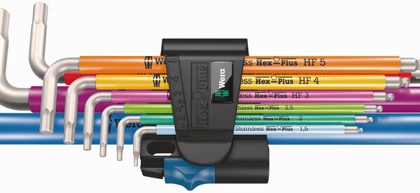 Zestaw kluczy trzpieniowych, metrycznych 3950/9 HEX-PLUS,9CZ