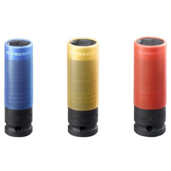 Zestaw nasadek udarowych wzmocnionych 1/2'', 17-21mm