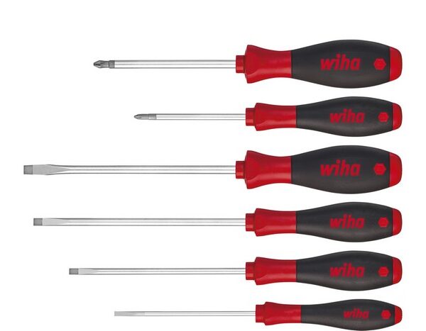 Zestaw wkrętaków softfinish płaskich, phillips 6CZ.
