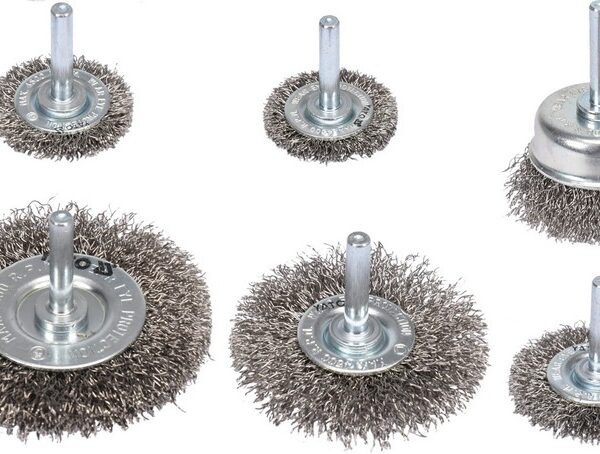 Zestaw szczotek na wiertarkę inox, 6szt.