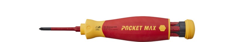 Wkrętak z magazynkiem bitów pocketmax electric, 4 bity