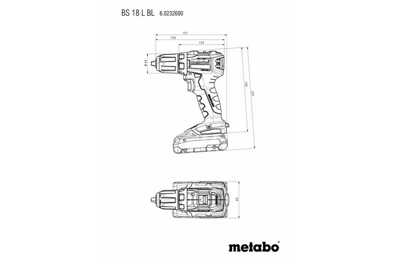 Wiertarko-wkrętarka akumulatorowa 18V BS 18 L BL 2*2.0AH