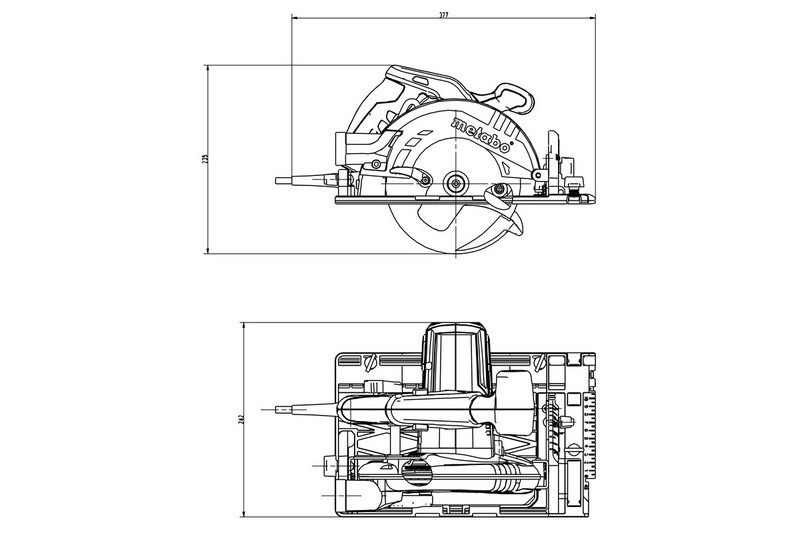 Pilarka tarczowa KS 55 FS 1200W