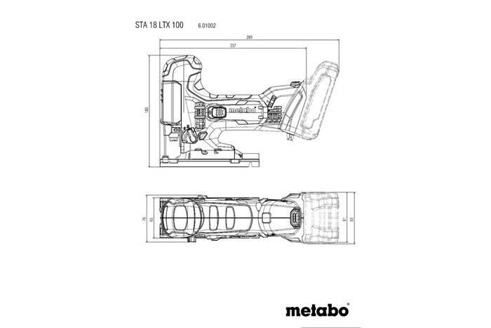 Wyrzynarka akumulatorowa STA 18 LTX 100