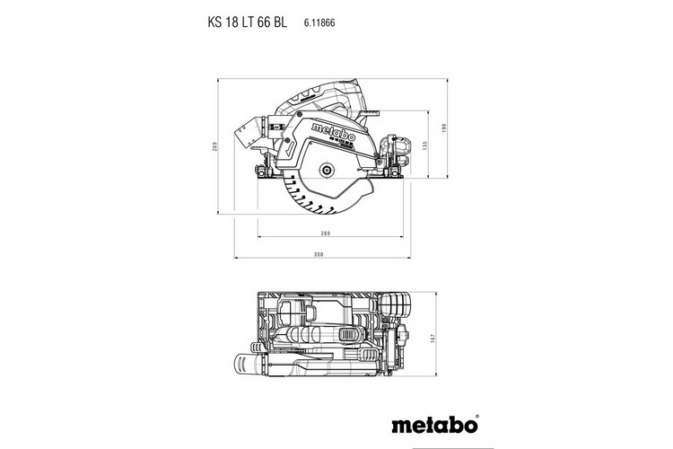 Pilarka tarczowa akumulatorowa KS 18 LTX 66 BL