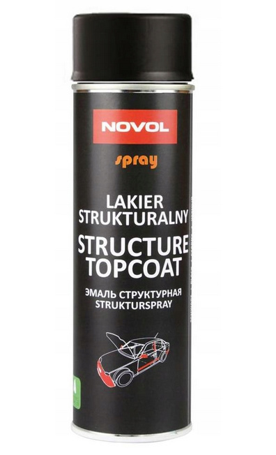 Lakier strukturalny czarny 500 ml