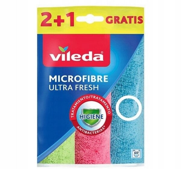 Vileda ścierka mikrofibra ultra fresh 2+1GRATIS