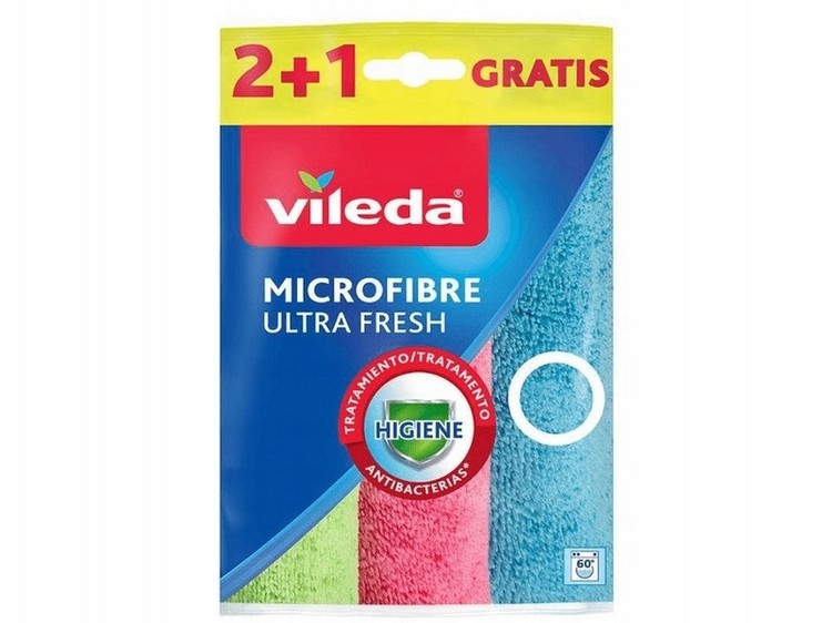 Vileda ścierka mikrofibra ultra fresh 2+1GRATIS