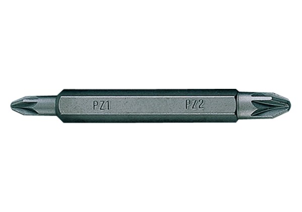 Bit, grot dwustronny 1/4'' POZIDRIV,1/2*60mm PZ1