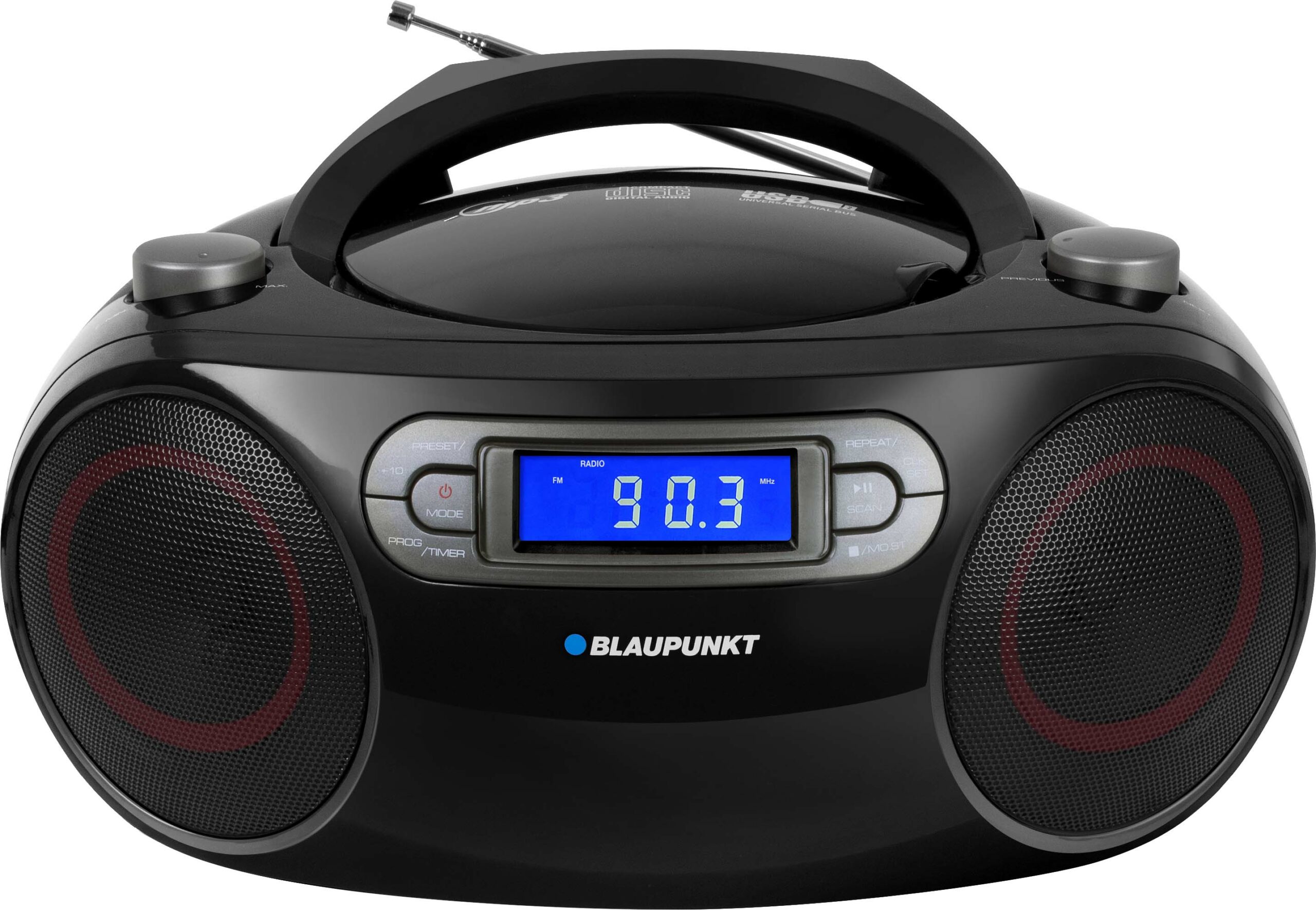 Boombox FM/CD/MP3/USB/AUX BB18BK