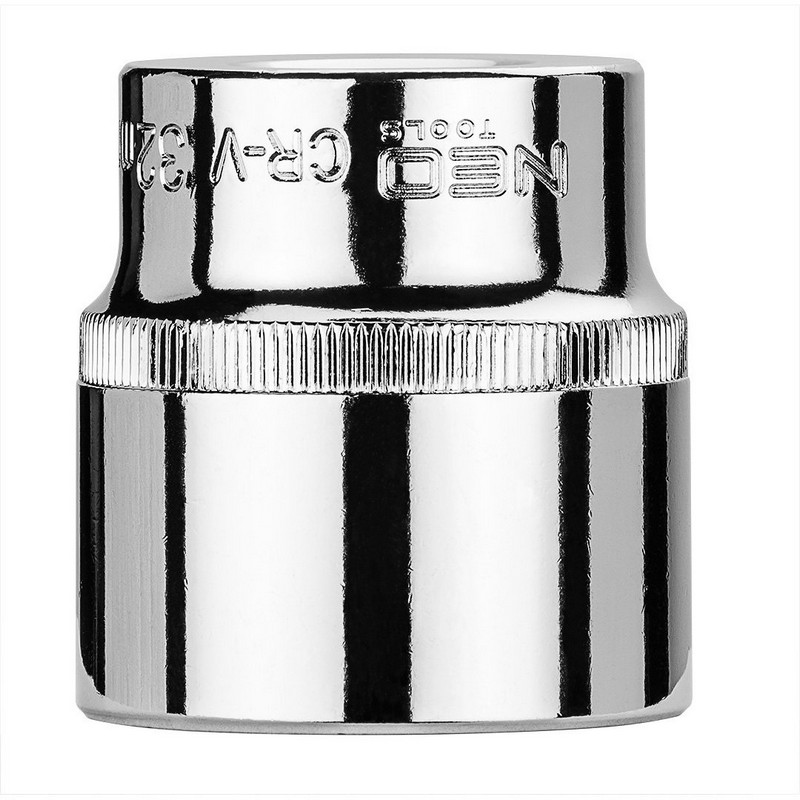 Nasadka krótka 6-KĄTNA chromowana 1/2'' 32mm