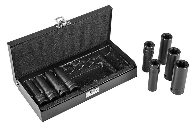 Nasadki udarowe 1/2'' 10-24mm 10 sztuk