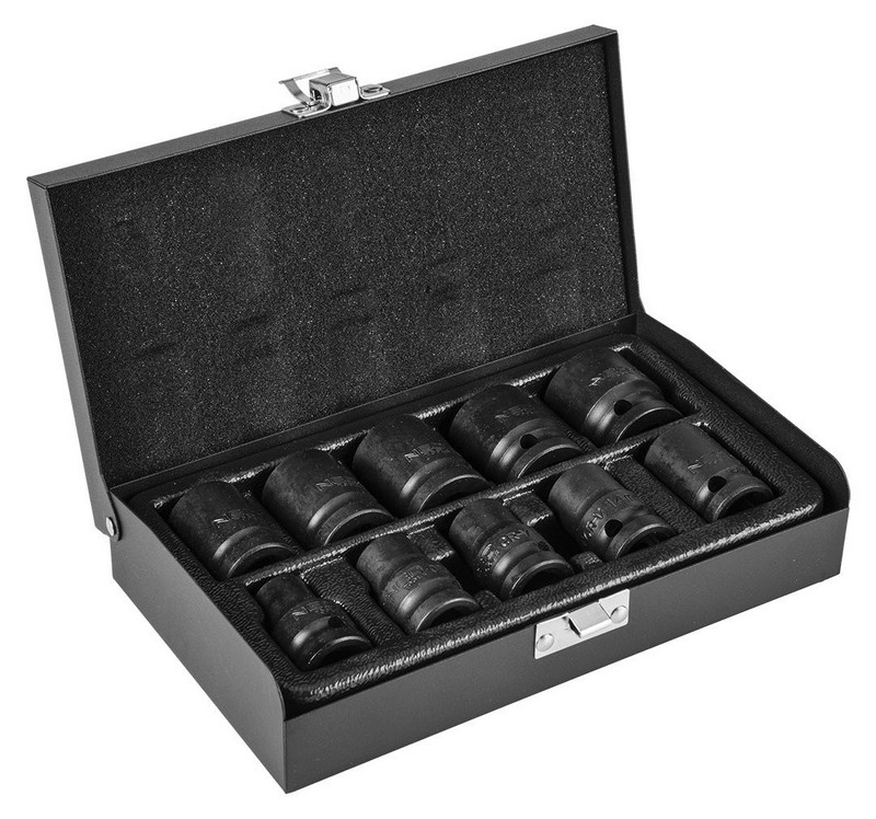 Nasadki udarowe 1/2'' 10-24mm 10 sztuk