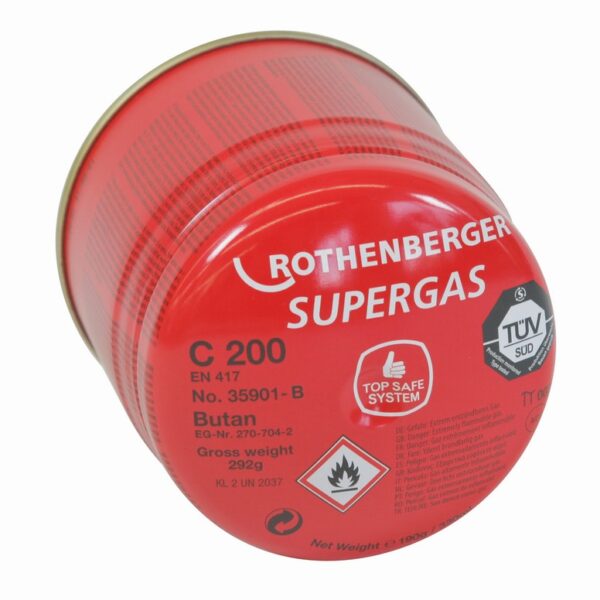 Nabój z gazem propan-butan 190g gas-stop C200#2711 13
