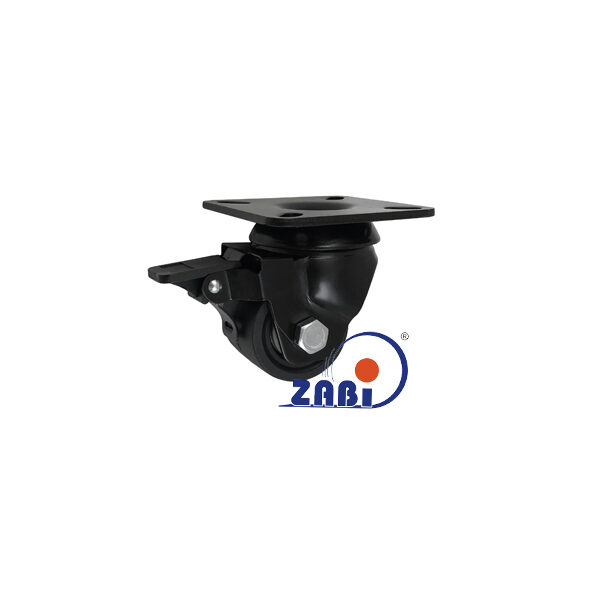 Koło tworzywo 50mm obudowa skrętna+ham. wzmocniona M52BNWH